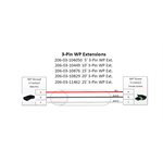 3-pin - 10' WP Extension Cable - Servo / Boom Only (3m)