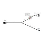 12-pin Final Cable for Liquid / Dry System (2-pin MP150 pwm, Raven Con-X-all meter w / 5 Volts)