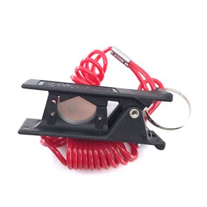 Black PolyTube Cutter with a Red Spring Leash