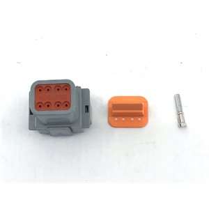 8 Pin Deutsch Connector Kit (socket / female) - 14 guage