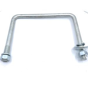 3 / 4" U-bolt Kit - fits 10" x 6" tube- (10" opening) includes flat & lock washer, nut